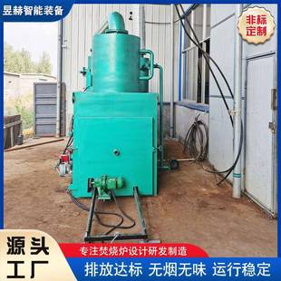 小型无害化动物尸体焚烧炉车载宠物焚烧炉无烟无味工业垃圾焚烧炉