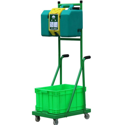 推车便携式洗眼器 绿桶30L 60L BTBG30-C2 BTBG60-C2双喷头