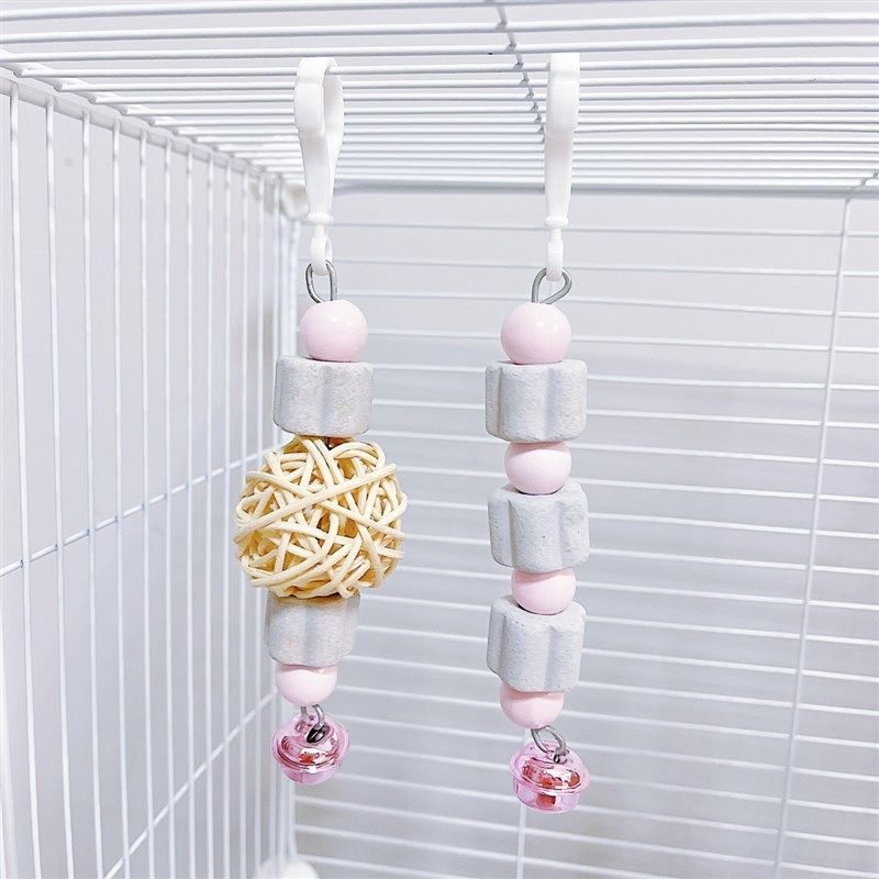 8玖-鹦鹉玩具用品虎皮牡丹小鸟笼耐啃咬磨嘴矿物石藤球吊饰挂饰串,宠物/宠物食品及用品,鸟玩具,淘宝优惠券,粉丝福利购,淘宝优惠卷