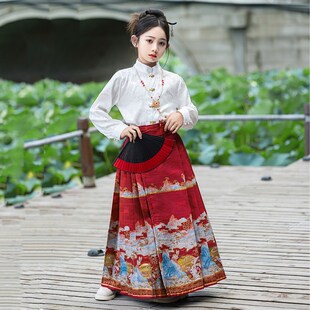 容华集马面裙套装女童新中式国风母女亲子装唐装儿童汉服春秋新款