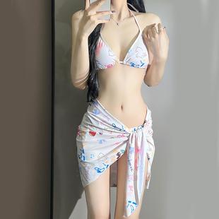 正货新款 性感比基尼三件套泳衣女显瘦气质性感bikini温泉度假 特价