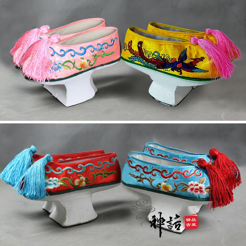 正货还珠格格花盆底鞋甄嬛传清朝木底古装鞋单鞋格格鞋小孩旗鞋实