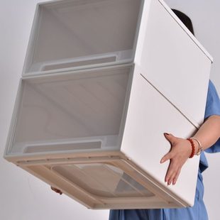 收纳柜衣柜透明整理收纳箱塑料储物柜家用柜子 多层特大号抽屉式