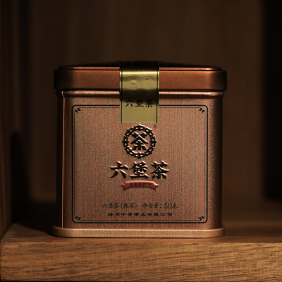 百年茶庄宝兰生中茶陈香槟榔30金罐六堡茶50g一罐