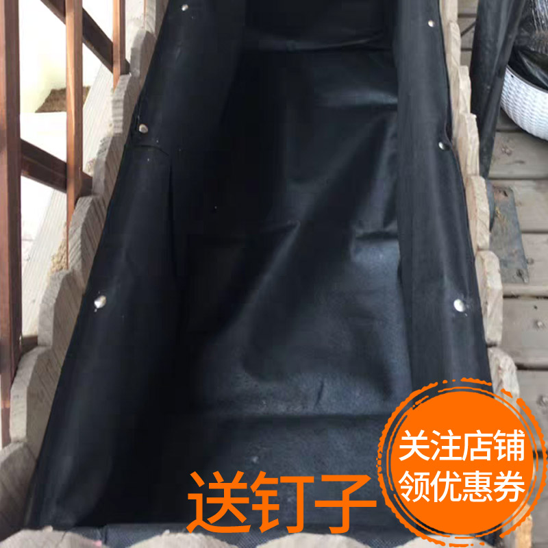 归田庐花箱内袋无纺布透气防腐木花箱花槽内胆定做大号耐用防漏土