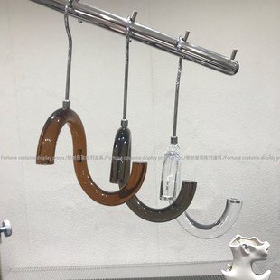 饰圆圈挂钩 店铺透明水晶创意装 衣架服装 店专用亚克力吊环吊钩女装