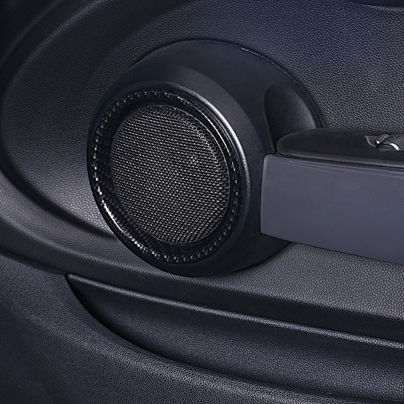 适用于宝马mini改装车门喇叭圈装饰贴迷你COOPER内饰贴F55F56车饰