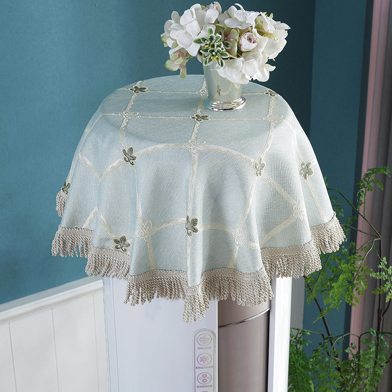 欧式空调套防尘罩圆形开机不取客厅立式空调清新方形盖布室内通用