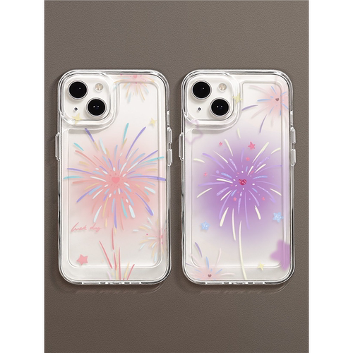 适用opporeno15pro手机壳新款女findx9pro软x8s+烟花14/11/12透明硅胶10por+个性创意超薄全包边女保护套网红