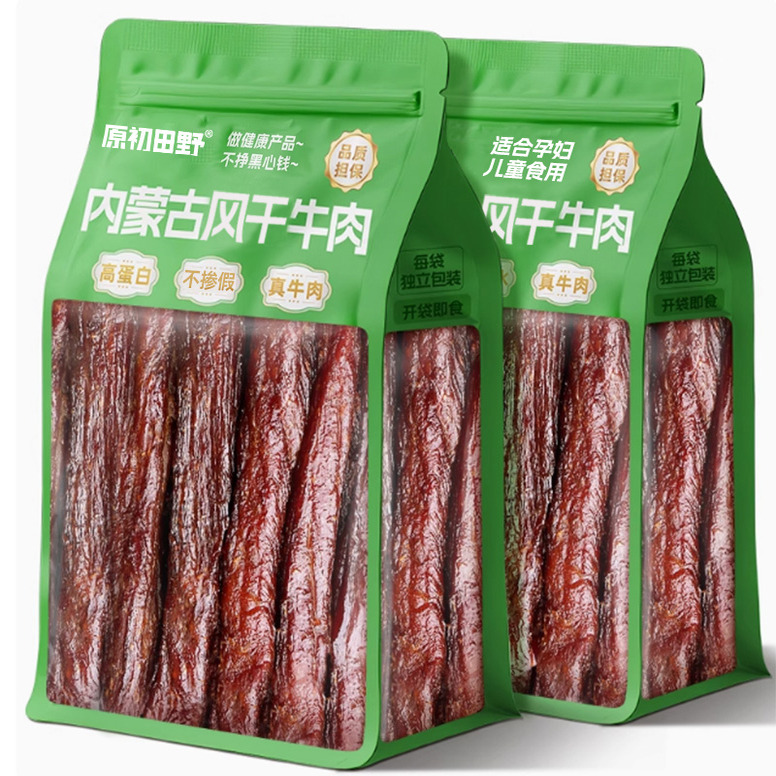 正宗手撕牛肉干内蒙古特产风干牛肉零食即食无添加孕妇儿童湿软