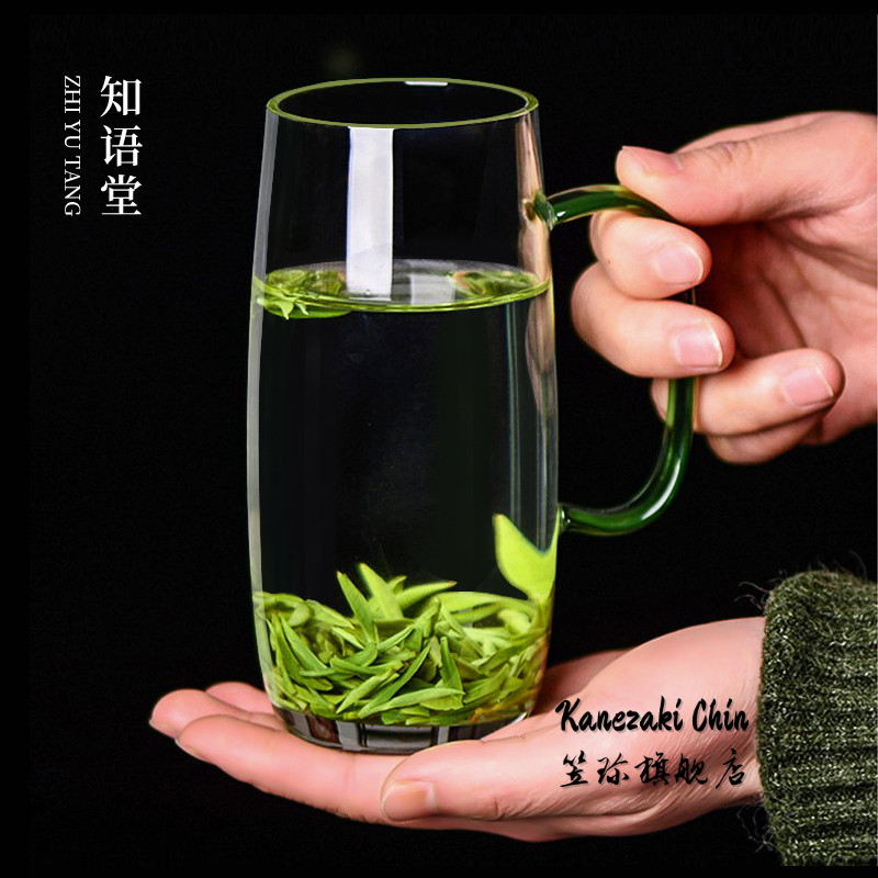 带把手玻璃杯办公室喝水杯子高级