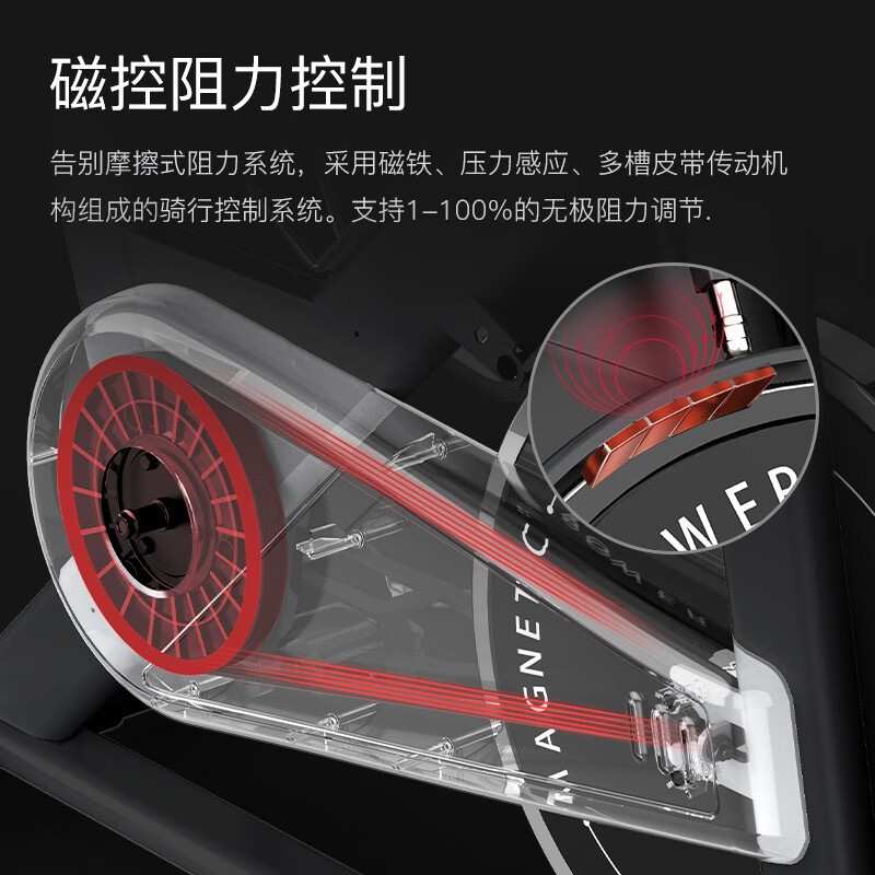 捷瑞特JOROTO 动感单车家用磁控静音运动健身器材室内自行车S30