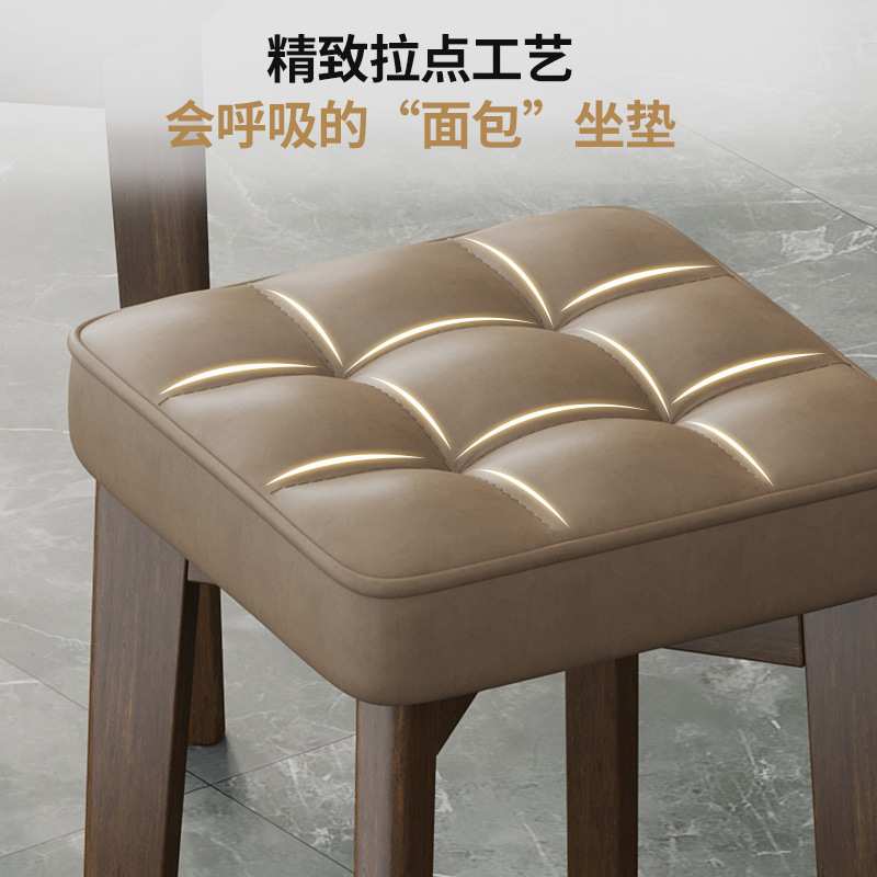 家用方凳复古实木凳子客厅圆凳轻奢可叠放餐桌椅子简约木头小板凳