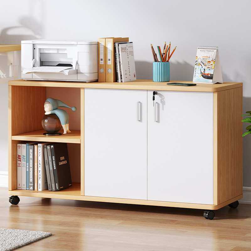 边柜文件柜办公室移动抽屉小型储物柜带锁柜子简约桌下收纳矮柜子