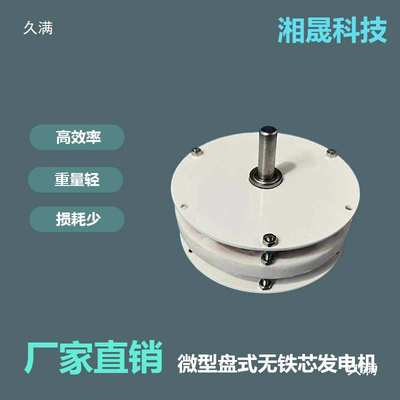 微型盘式无铁芯永磁无刷发电机迷你