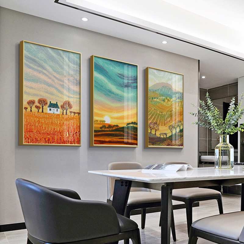 轻奢大气现代简约客厅装饰画抽象艺术摩登港式风格画餐厅挂画