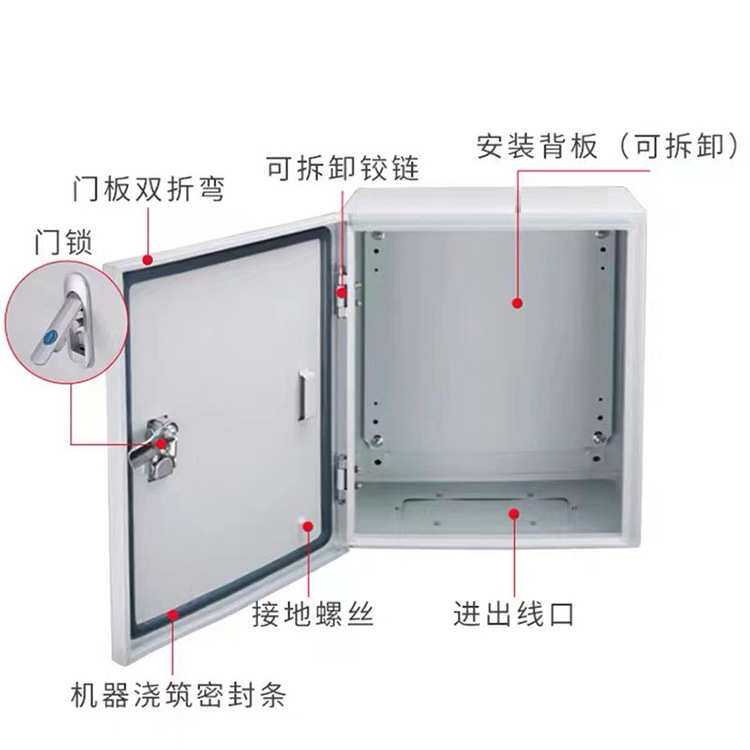 配电箱基业箱 室内加厚明装箱 挂墙动力箱 工地控制箱 强电布线箱