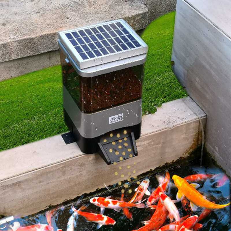 太阳能全自动喂鱼器定时喂食智能大容量锦鲤户外鱼池塘乌龟投料机