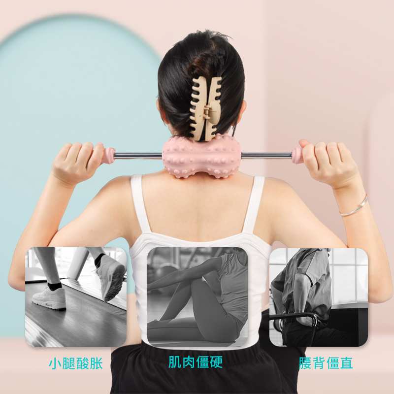 新品滚轮按摩器 缓解肌肉酸痛腿部手部腰部滚轮 肌肉松弛锻炼恢复