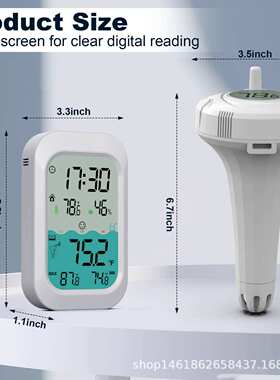 MESTEK泳池水温监控无线浮漂式浴缸水池鱼缸鱼塘水温计CP02