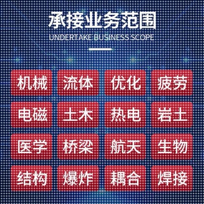 代做Ansys、abaqus、fluent、comsol、midas等有限元分析