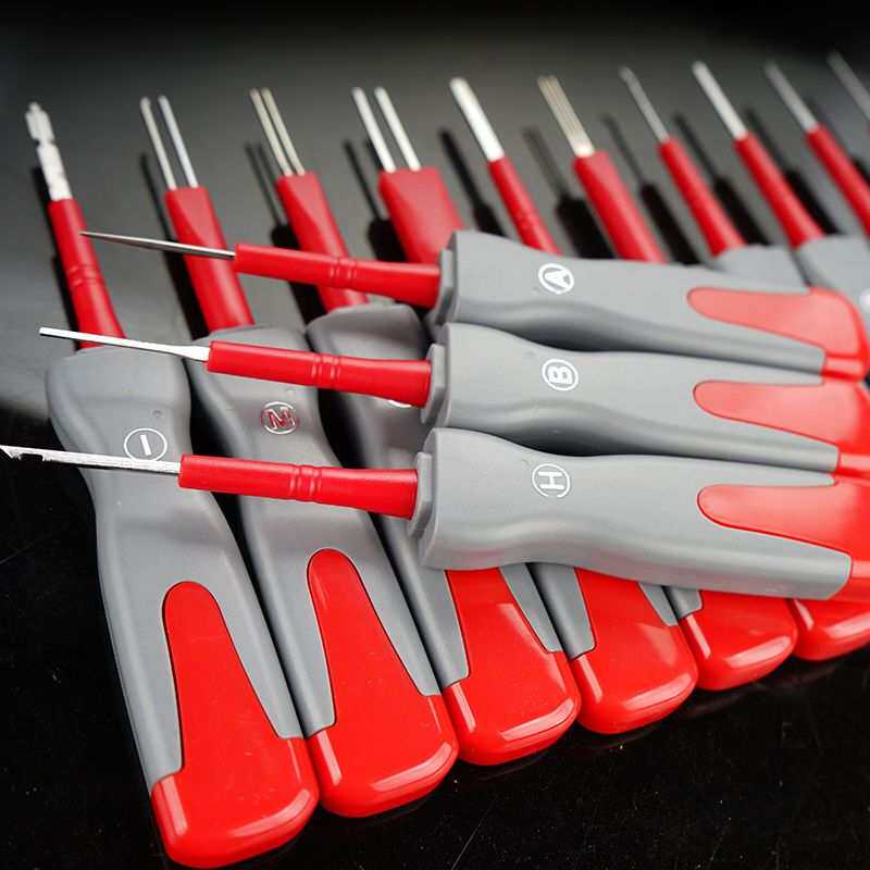 I26件汽车端子拆卸退针器线束插头解锁工具电路拔取出钥匙线路拆