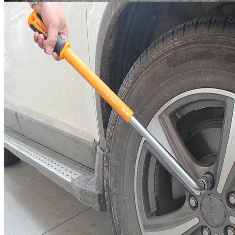 汽车轮胎套筒扳手汽车换胎工具拆胎工具十字套筒扳手伸缩轮胎扳手