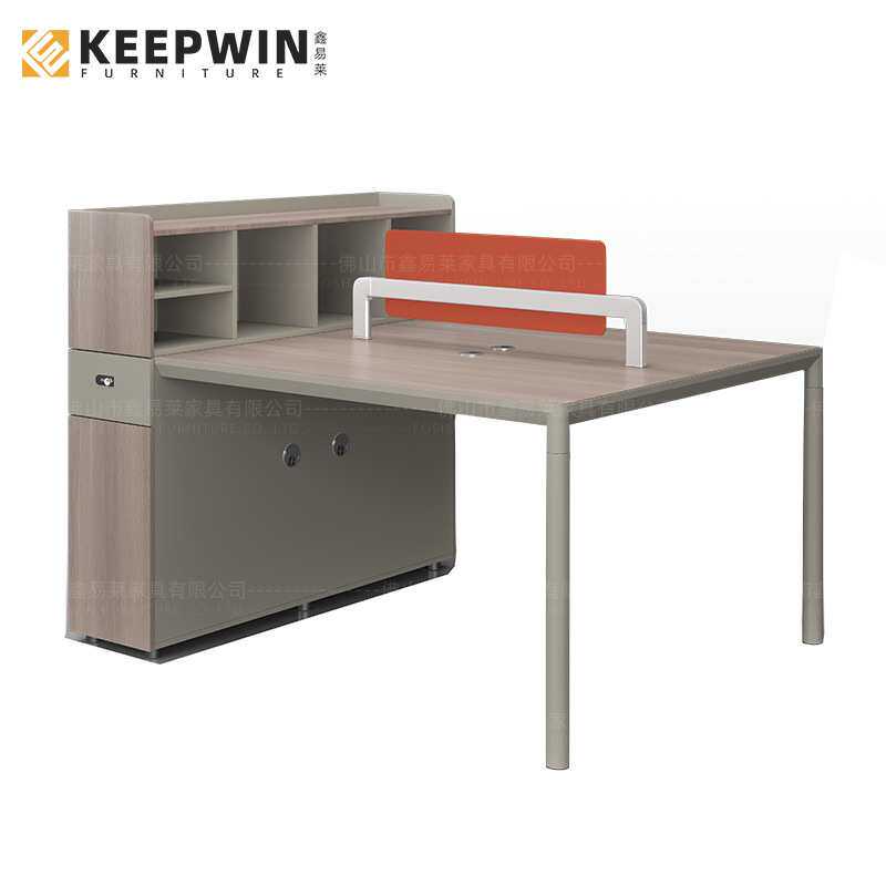 广东职员办公桌椅可组合现代办公室电脑桌子员工卡位二人工作位