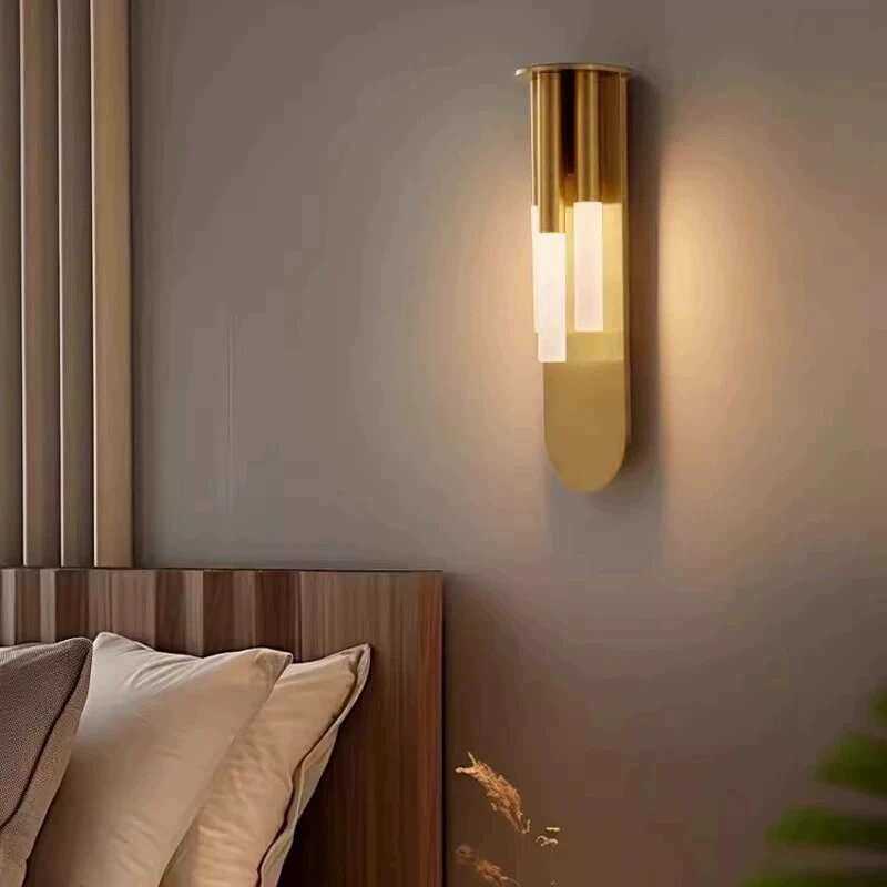 北欧轻奢壁灯卧室床头创意氛围灯个性客厅装饰入户玄关墙壁灯