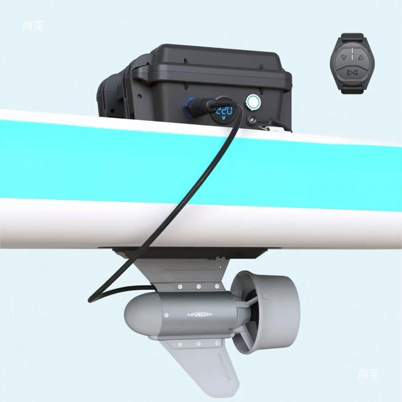 新款Y03长续航冲浪板桨板尾鳍马达电动划水板皮划艇水下推进器