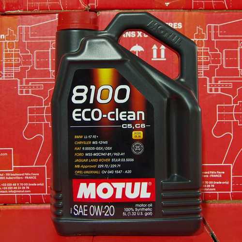 摩特 8100 ECO-CLEAN 0W-20 C5/C6 5L 国6B级 进口酯类全合成机油
