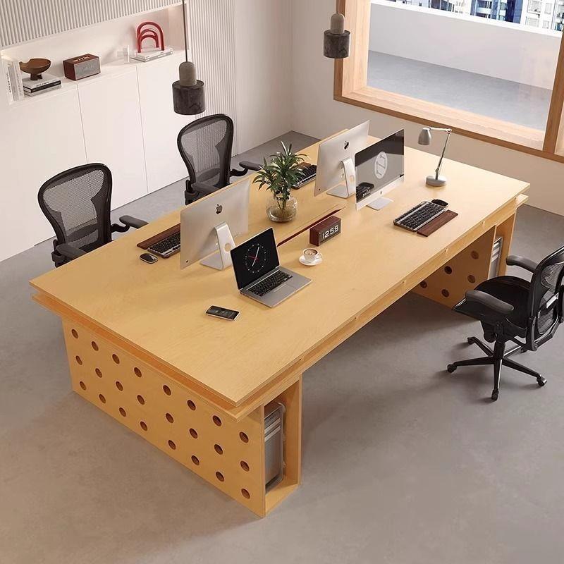 桦木海洋办公桌书桌现代简约多功能电脑桌工位设计师会议桌工作台