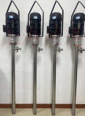 HD-1100W+SS316L-1000HV-1200高粘度电动螺杆式插桶泵胶水树脂泵