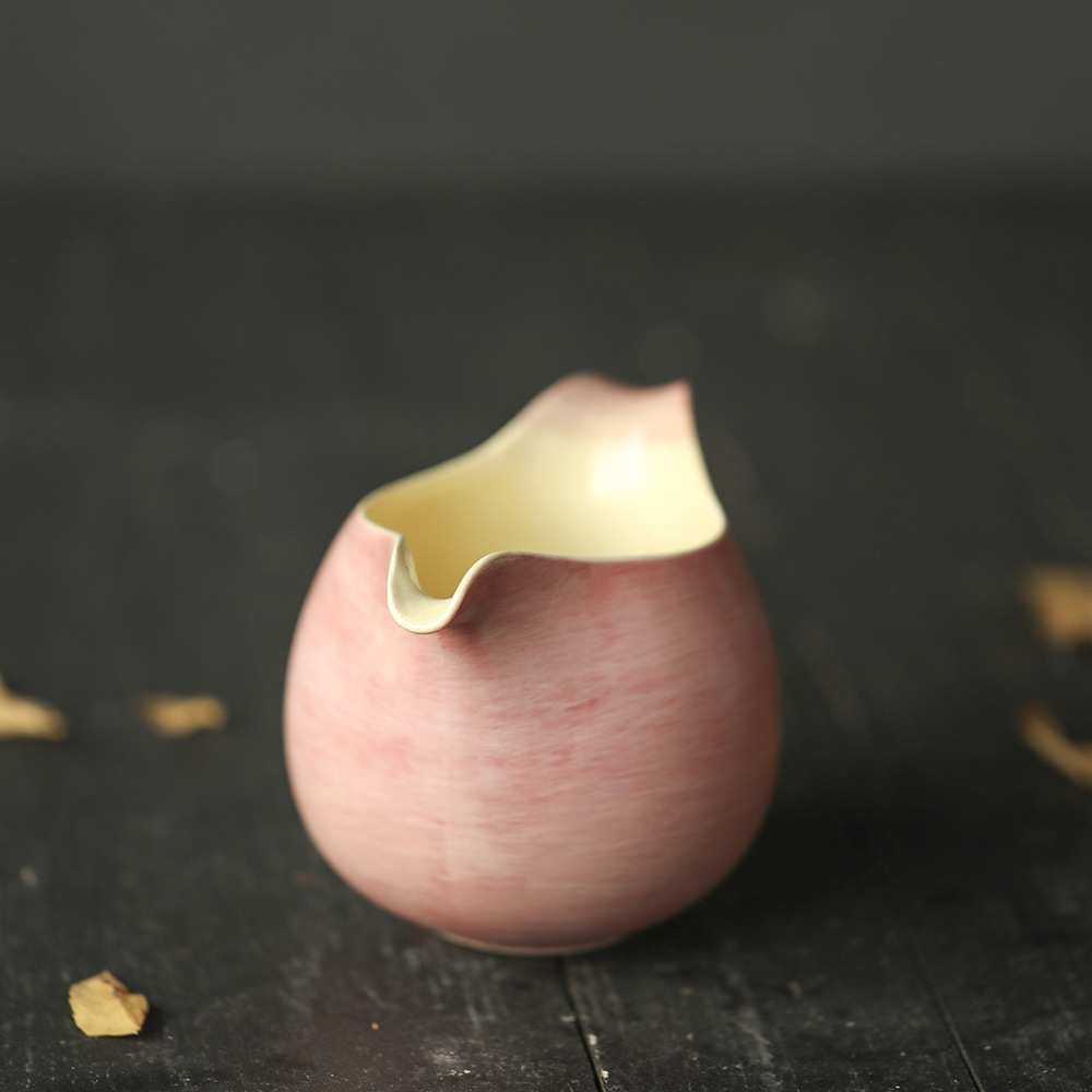 晴先生妙峰分享杯公道杯小奶杯奶罐奶缸咖啡器具 调料杯 手作陶器