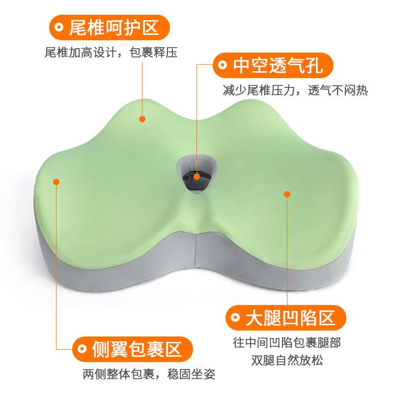 坐垫椅子厚久坐不塌高密度海绵垫屁垫护腰办公室记忆棉座垫电脑椅