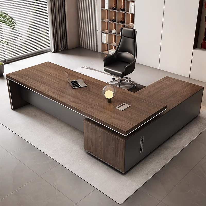 老板桌椅组合新中式办公家具大班台简约现代办公室单人经理办公桌