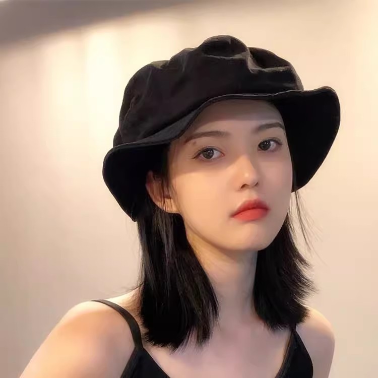 日系小众简约百搭云朵帽