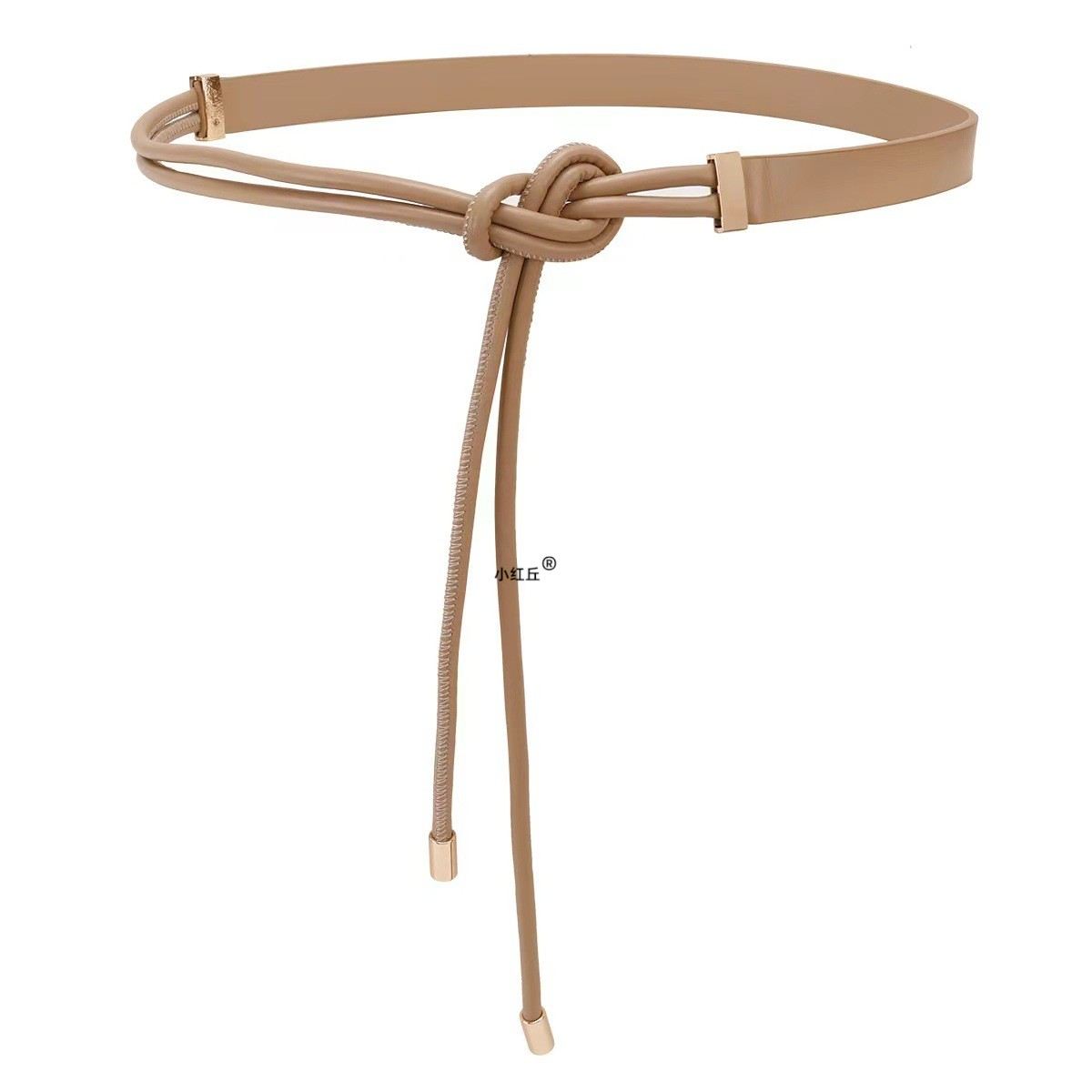 冬季羽绒服专用女款细腰带配件装饰呢子大衣西装收腰皮带打结腰封