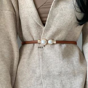 羊毛羊绒驼色大衣腰带配件呢子配饰风衣束腰女士对扣皮带配连衣裙