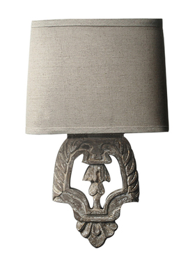 美式乡村木艺复古壁灯单双头客厅卧室墙灯怀旧法式铁艺过道走廊灯