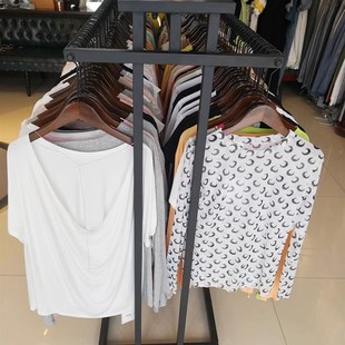 加厚服装店中岛展示架双杠挂衣架女装男装童装衣服陈列架中间货架