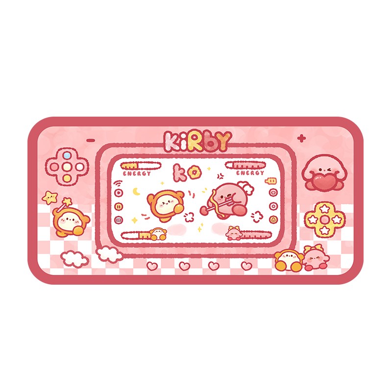 游戏机卡比超大号鼠标垫办公室电脑电竞键盘垫创意桌垫宿舍可爱女