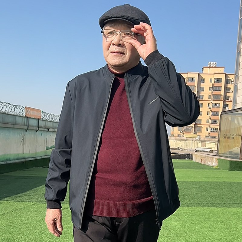 2024新款中年人男士休闲夹克夹克