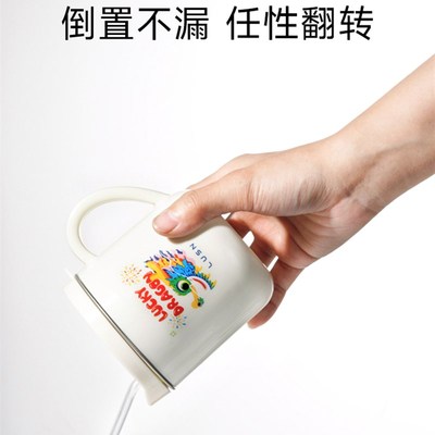 如山儿童牛奶杯刻度家用敞口316L不锈钢宝宝吸管杯学饮杯喝水杯子