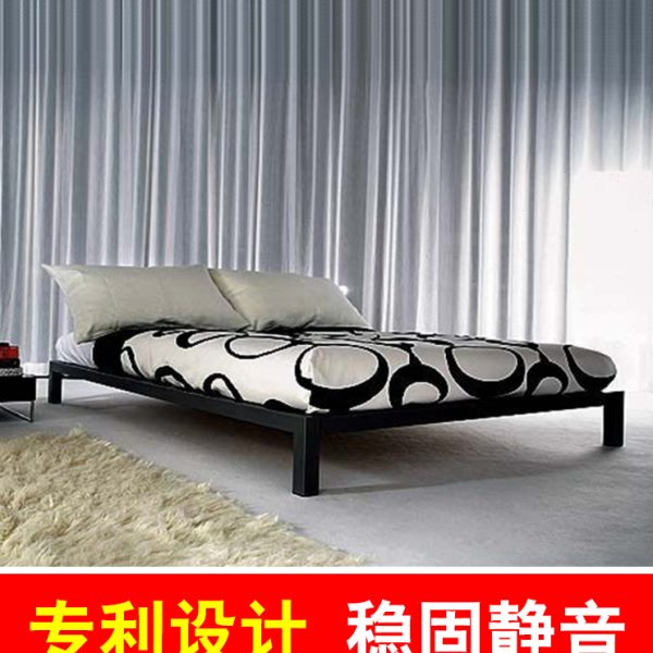 简约铁床双人床单人儿童床1.2铁艺床现代铁床架1.5米1.8米榻榻米