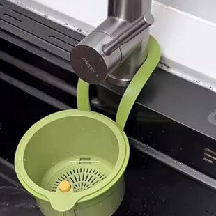 水槽沥水篮家用厨房水槽分离食物残渣过滤篮水果清洗滤水篮 可挂式