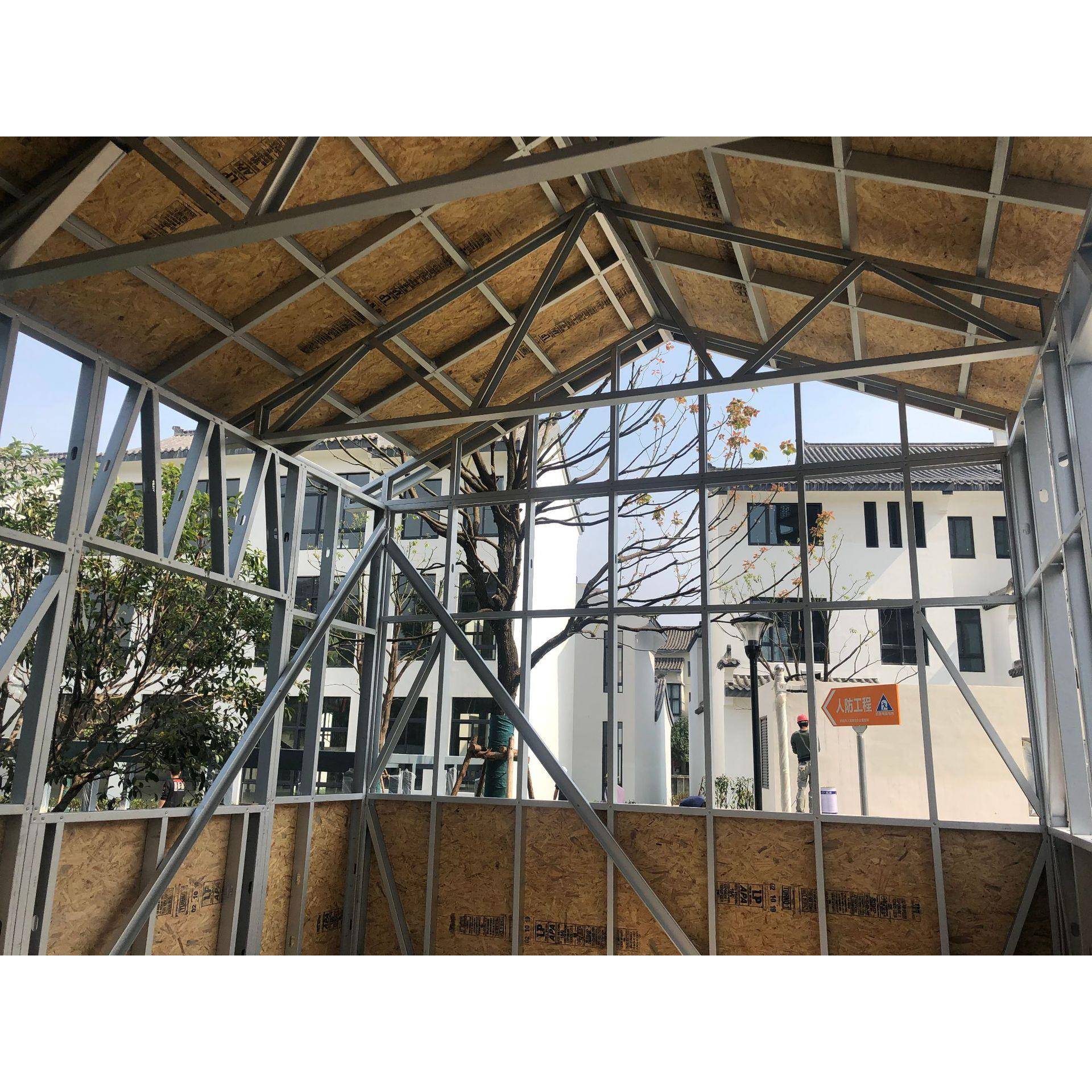 金属雕花板轻钢龙骨垃圾房定制化需求现场预制包施工垃圾投放房
