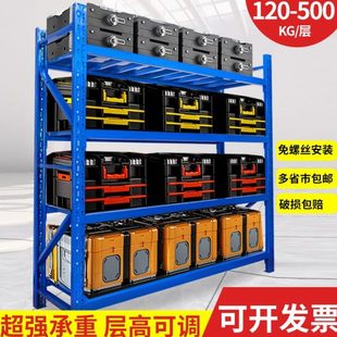 储物架阳台家用铁架子组合置物架落地多层仓储货架展示架超市仓库