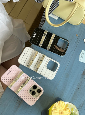 TXXC·【Miu韩系波点立体蝴蝶】适用iphone16promax手机壳15Pro可爱14防摔13imd双层韩系波点 清新手机壳