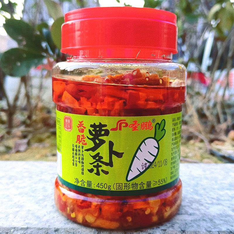 香辣萝卜条江西修水特产下饭菜腌制泡菜即食特色香脆白萝卜干450g